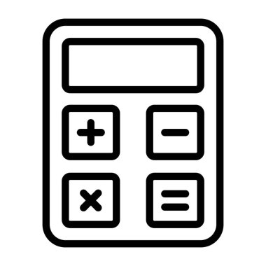 Hesap makinesi simgesinin modern biçim vektörü