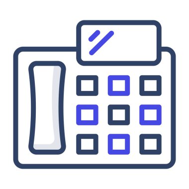 Bir özet tasarımı, faks makinesinin simgesi