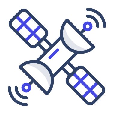 Düz dizayn, uydu simgesi