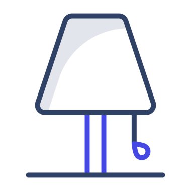 Düz dizayn, masa lambası simgesi