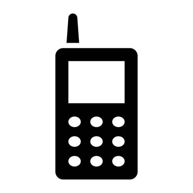 Sağlam bir tasarım, telsiz konuşmasının simgesi.