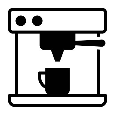 Bir glyph tasarımı, espresso ikonu.
