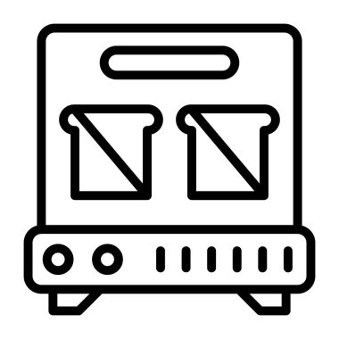 Bir tasarım, sandviç makinesi simgesi