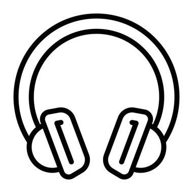 Bir doğrusal tasarım, kulaklıkların simgesi