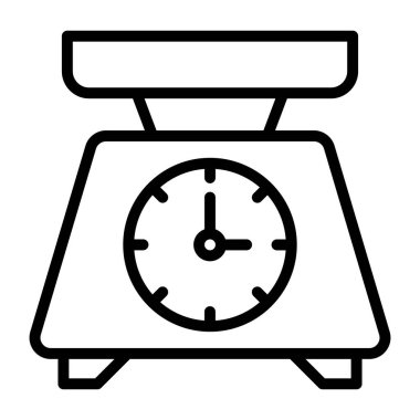 Bir tasarım, mutfak ölçeği simgesi.