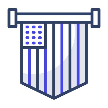 4 Temmuz flamasının eşsiz tasarım vektörü