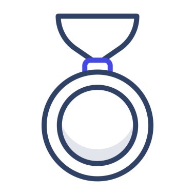 Madalya ikonunun mükemmel tasarım vektörü