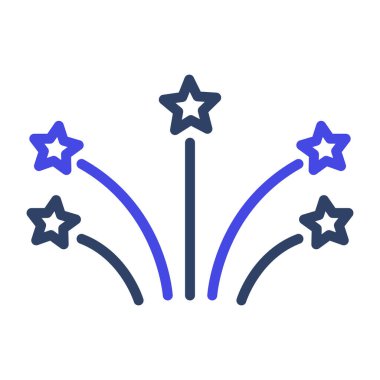 Düzenlenebilir havai fişek tasarımı simgesi