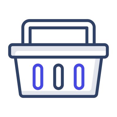 Sepet simgesinin modern tasarım vektörü