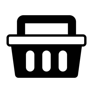 Sepet simgesinin modern tasarım vektörü