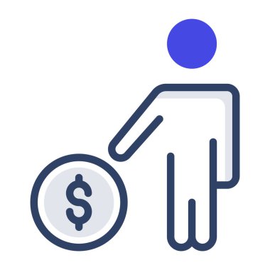 Düz dizayn, yatırımcı simgesi