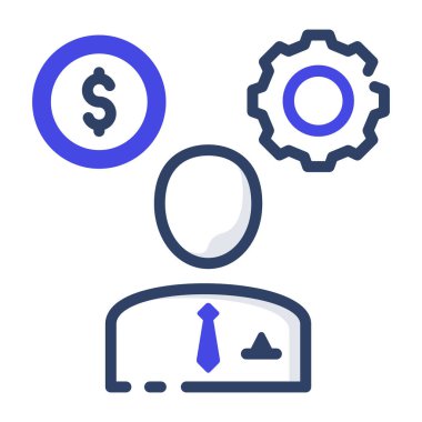 Tasarım tasarımı, finans müdürünün simgesi