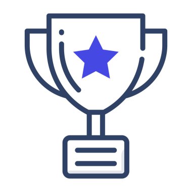 Düz dizayn, ödül kupasının simgesi