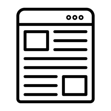      Bir doğrusal tasarım, web içeriğinin simgesi