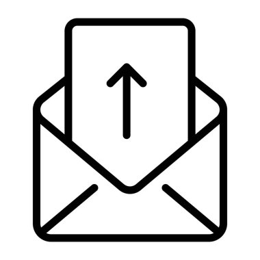      Bir tasarım, giden postaların simgesi