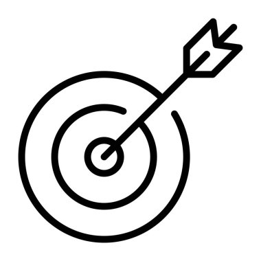 Bir doğrusal tasarım, hedefin simgesi