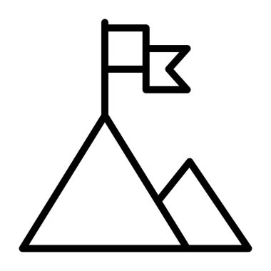 Bir doğrusal tasarım, görevin simgesi tamamlandı