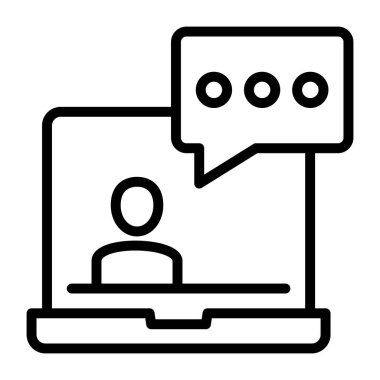 Bir tasarım tasarımı, çevrimiçi iletişim simgesi