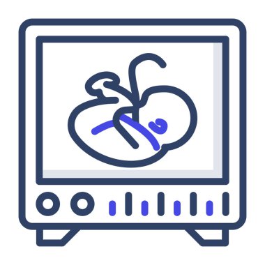 Ultrason makinesi vektör simgesi