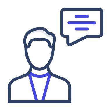 Glyph tasarımında tıbbi danışman simgesi