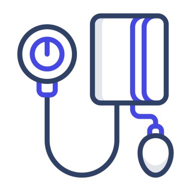 Kan basıncı ölçme makinesi, sfenometre simgesi