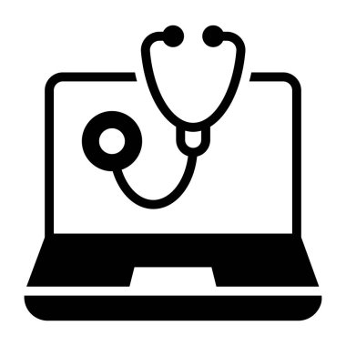 Çevrimiçi sağlık hizmetlerinin moda vektör tasarımı