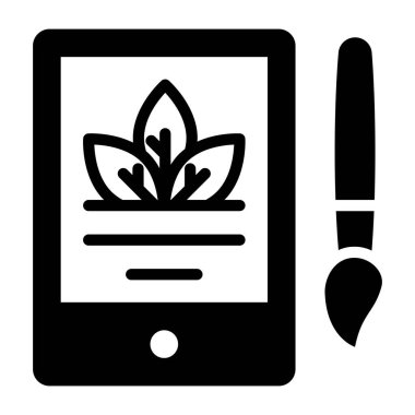 Dijital sanatın modaya uygun bir vektör tasarımı