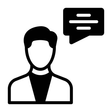 Glyph tasarımında tıbbi danışman simgesi