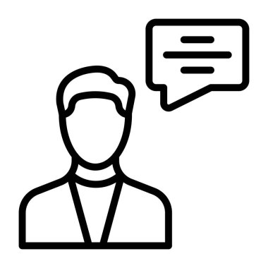 Glyph tasarımında tıbbi danışman simgesi