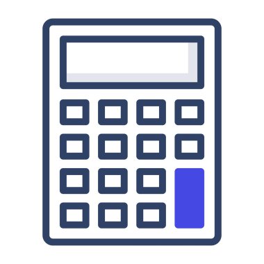 Hesap makinesi simgesinin modern biçim vektörü