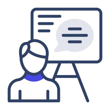 Sohbet simgesinin moda vektör tasarımı