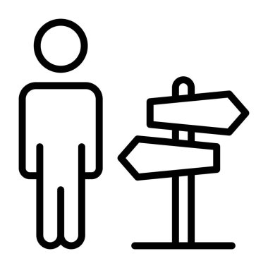 Yol seçiminin modern biçim vektörü