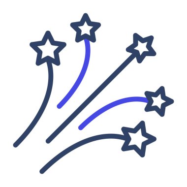 Düzenlenebilir havai fişek tasarımı simgesi