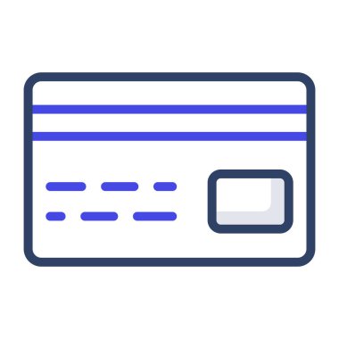 Kredi kartının mükemmel tasarım vektörü