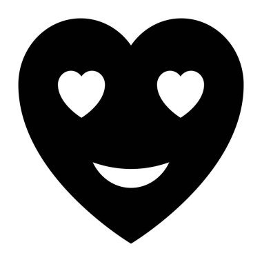 Kalp emojisinin premium indirme vektörü