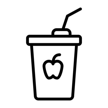 Hazır içeceğin moda tasarım simgesi