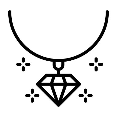 Kolye mücevher vektörü, kolye tasarımı