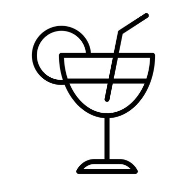 Beyaz arka planda taze kokteyl içeceği, limonata ikonu