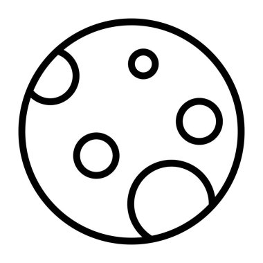 Ay gezegeninin son moda vektör tasarımı