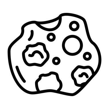 Uzay kayasının premium indirme vektörü