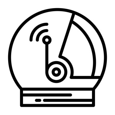 Doğrusal dizaynda Vektör Uzay başlığı simgesi.