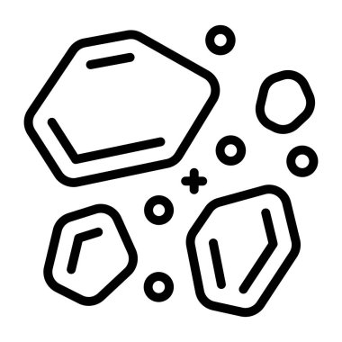 Uzay kayalarının premium indirme vektörü 