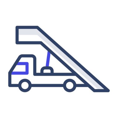 Havaalanı kamyonunun mükemmel tasarım vektörü