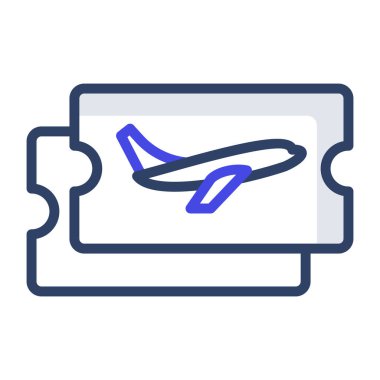 Kuponda uçak, seyahat biletleri konsepti