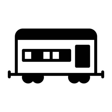 Yük treninin bir simge tasarımı, düzenlenebilir vektör