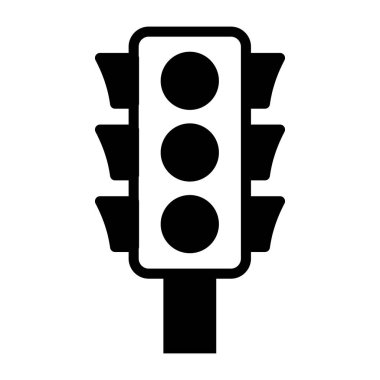 Trafik ışıklarının modaya uygun bir vektör tasarımı