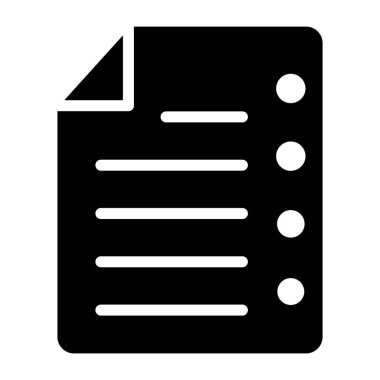 Bir kabartma tasarımı, listenin simgesi