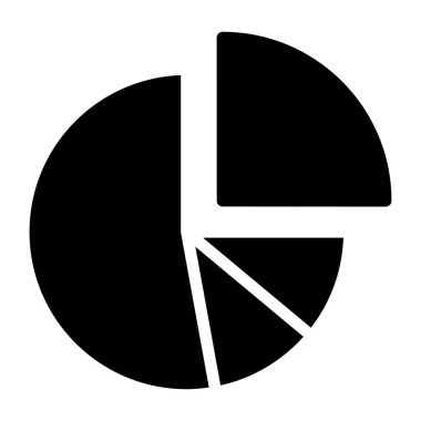 Katı bir tasarım, pasta grafiğinin simgesi