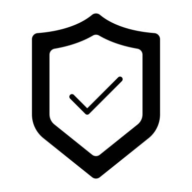 Katı bir tasarım, kalkan simgesi