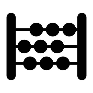 Bir kabartma tasarımı, abaküs simgesi.